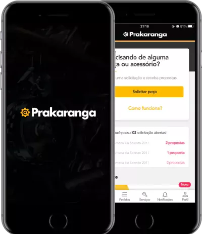 Mostra imagens do aplicativo prakaranga